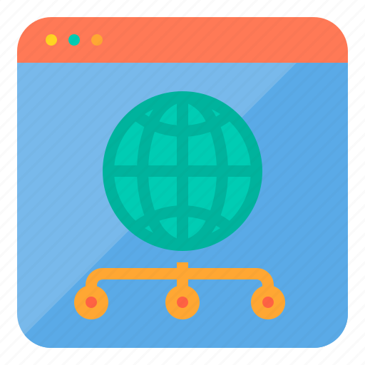 Browser, communication, computer, global, internet, network, server icon - Download on Iconfinder