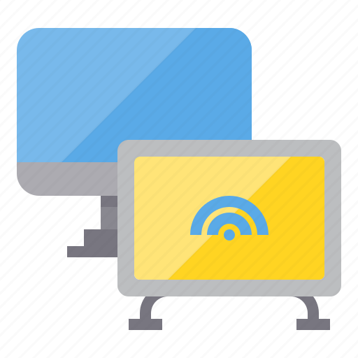 Computer, connecting, internet, network, server, smart, tv icon - Download on Iconfinder