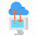 cloud, computing, connecting, download, upload