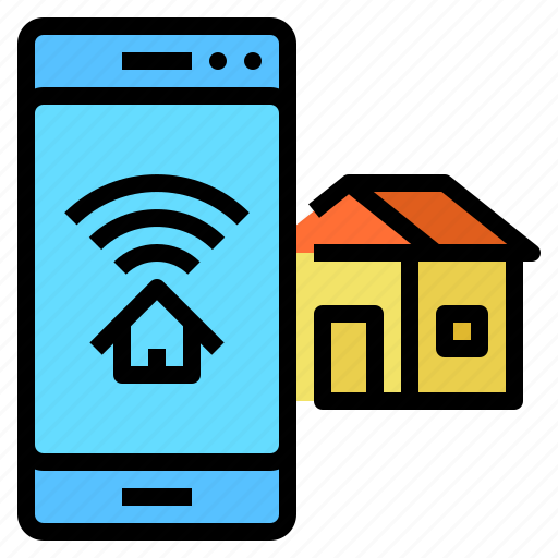 Connecting, house, network, wifi icon - Download on Iconfinder