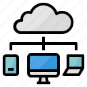 cloud, computer, computing, device