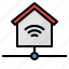 connecting, house, network, wifi 