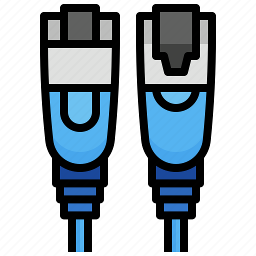 Computer, lan, rj45, construction, tools, cable, electronics icon - Download on Iconfinder