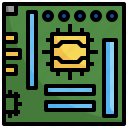 mainboard, cpu, tower, electronics, chip, computer