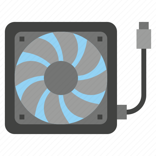 Cpu, fan, air, cooler, cooling, conditioner, electronics icon - Download on Iconfinder