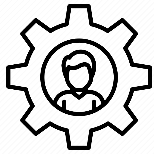Cogwheel, avatar, setting, man icon - Download on Iconfinder