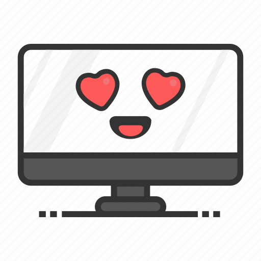 Computer, desktop, emoji, love, mac, monitor, screen icon - Download on Iconfinder