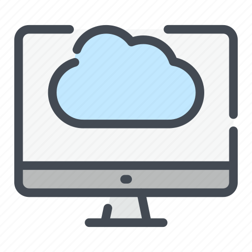 Cloud, computer, monitor, pc, service, storage icon - Download on Iconfinder