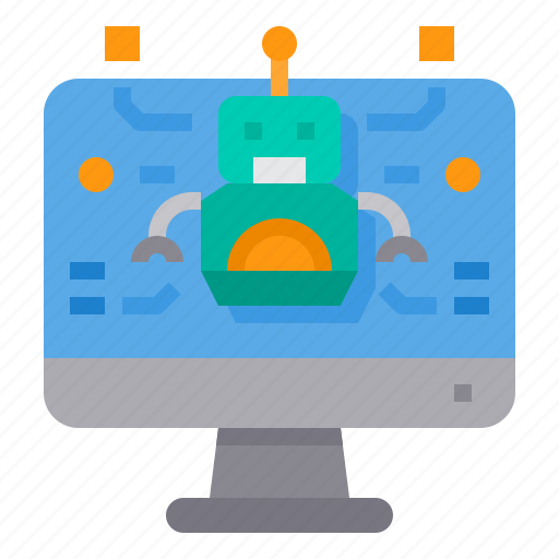 Computer, education, learning, robot, school, student, study icon - Download on Iconfinder