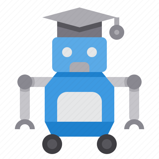 Education, graduate, learning, robot, school, student, study icon - Download on Iconfinder