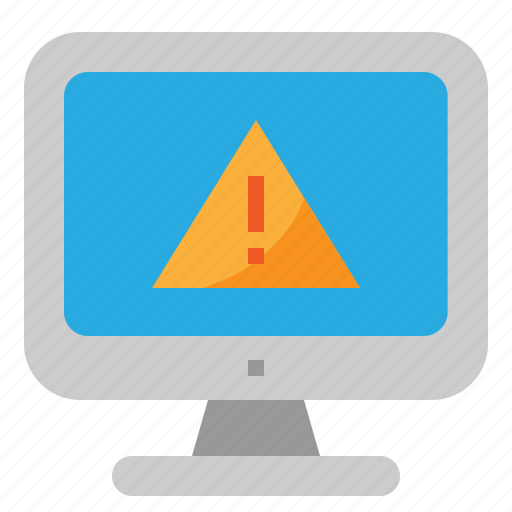 Computer, error, notice, warning icon - Download on Iconfinder