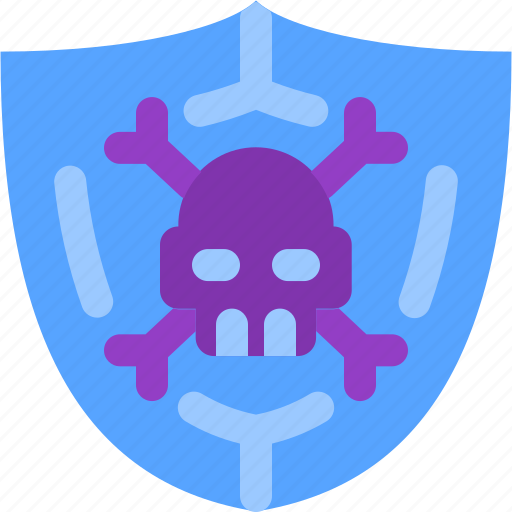Anti, computer, pirate, shield, skull, virus icon - Download on Iconfinder