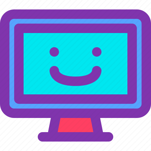 Computer, emotion, face, happy, secured, smile icon - Download on Iconfinder