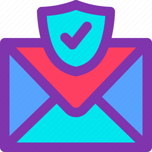 Email, inbox, mail, protection, secured, shield, tick icon - Download on Iconfinder
