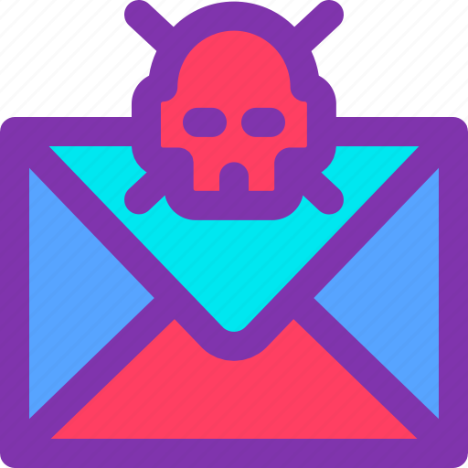 Email, inbox, skull, spam, virus icon - Download on Iconfinder