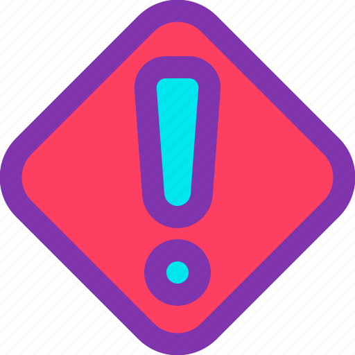 Dangerous, emergency, exclamation, road, warning icon - Download on Iconfinder