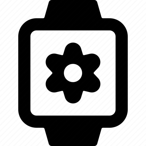 Smart, watch, square, settings, alternate, device, electronics icon - Download on Iconfinder