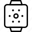 brightness, computer, device, electronics, square, timepiece, watch 