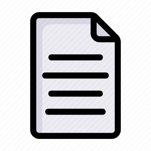 Document, file, format, message, paper, text icon - Download on Iconfinder