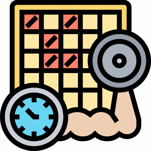 Schedule, exercise, planning, workout, course icon - Download on Iconfinder