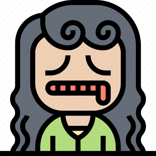 Stop, talking, quiet, silence, unhappy icon - Download on Iconfinder