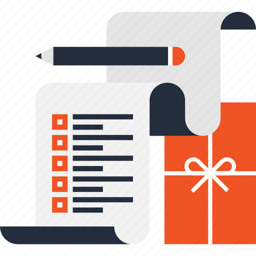 Commerce, gift, holiday, list, present, shopping, wish icon - Download on Iconfinder