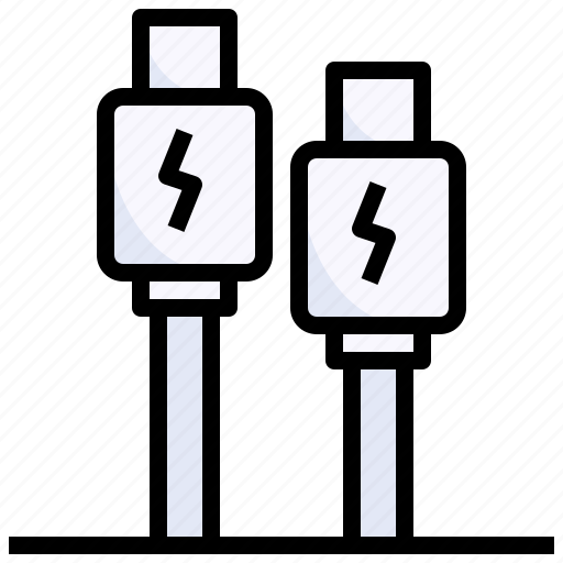 Usb, charger, cable, electronics, connection, technology icon - Download on Iconfinder