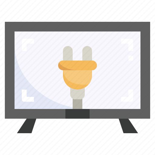 Plug, tv, television, connection, charger icon - Download on Iconfinder