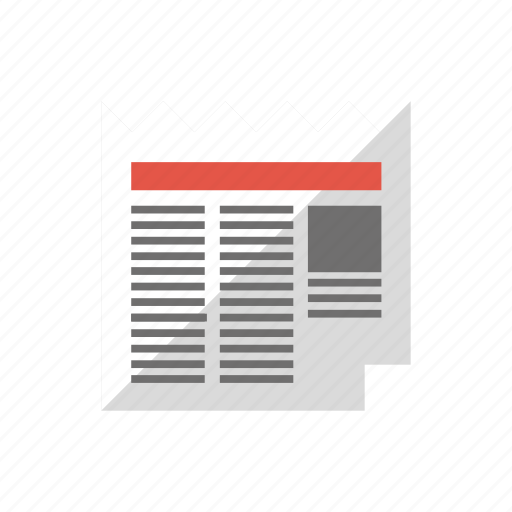 Newspaper, news, paper, news paper icon - Download on Iconfinder
