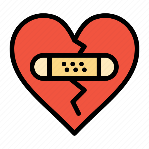 Broken, emotions, forgiveness, heart, love icon - Download on Iconfinder