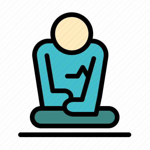 Meditation, training, yoga icon - Download on Iconfinder