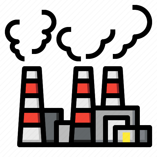 Building, buildings, chimneys, construction, factory, industrial, industry icon - Download on Iconfinder