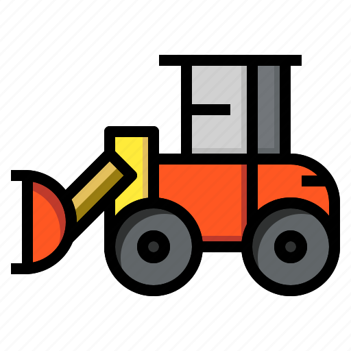 Construction, excavator, loader, mines, quarries, wheeled icon - Download on Iconfinder