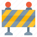 barrier, caution, construction, under