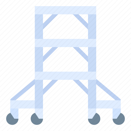 Builder, construction, ladder, scaffolding, tool icon - Download on Iconfinder