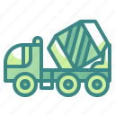 cargo, cement, concrete, construction, mixer, transport, truck