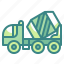cargo, cement, concrete, construction, mixer, transport, truck 