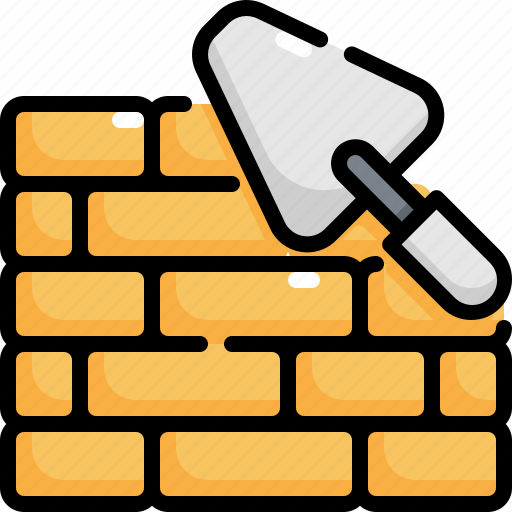 Brick, building, construction, tool, tools, wall, worker icon - Download on Iconfinder