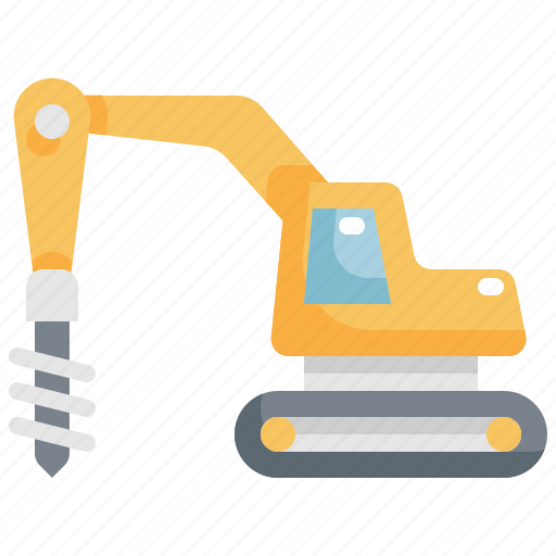Construction, drilling, machine, tool, tools, worker icon - Download on Iconfinder
