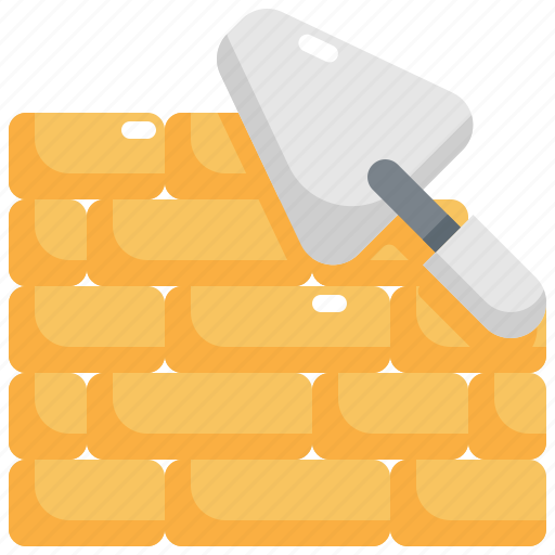 Brick, construction, tool, tools, wall, worker icon - Download on Iconfinder