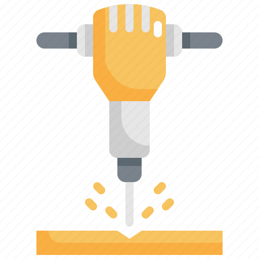 Construction, drill, drilling, jackhammer, tool, tools, worker icon - Download on Iconfinder