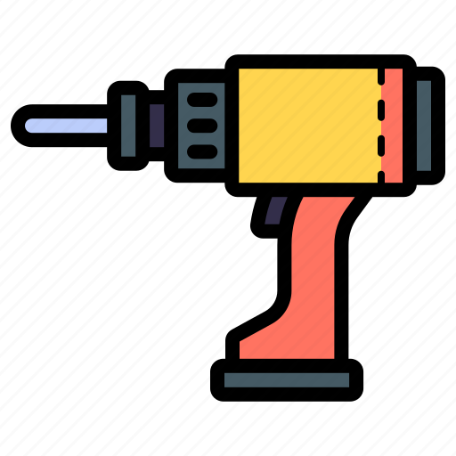 Drill, tool, equipment, machine, construction icon - Download on Iconfinder