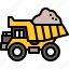 dump, truck, construction, garbage, transport, vehicle, dump truck 
