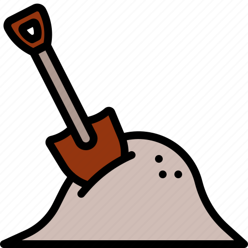 Shovel, dig, gardening, construction, soil, site, dirt icon - Download on Iconfinder