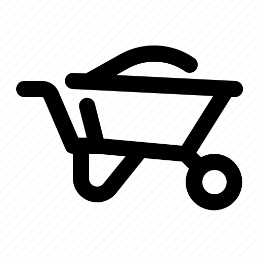 Wheelbarrow, cart, construction, architecture, building, renovation, engineering icon - Download on Iconfinder