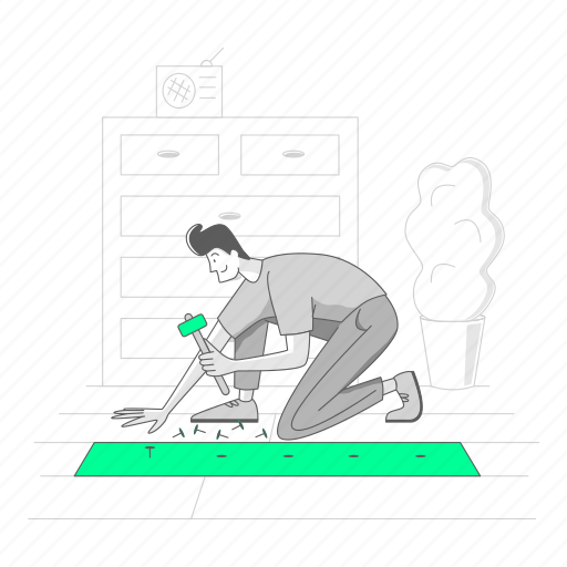 Repair, construction, building, painting, house, apartment, floor illustration - Download on Iconfinder