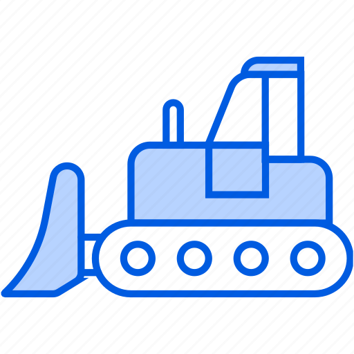 Bulldozer, crawler, dozer, construction icon - Download on Iconfinder