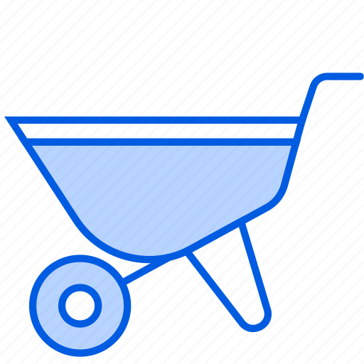 Wheelborrow, construction, sand, tansport, material icon - Download on Iconfinder