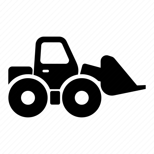 Front loader, tractor, construction, transport, vehicle, work, farm icon - Download on Iconfinder