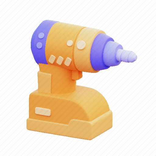 Electric, drill, contruction 3D illustration - Download on Iconfinder
